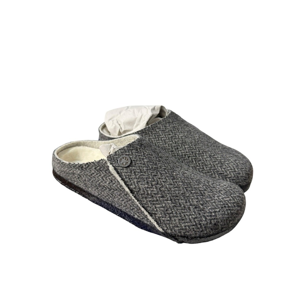 NEW in Box Birkenstock Mens Zermatt Rivet Herringbone Gray SZ 39